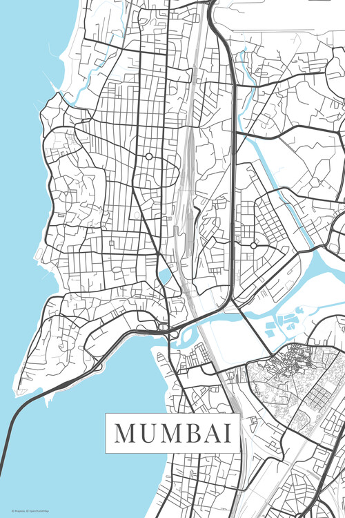 Carta da parati Mumbai white