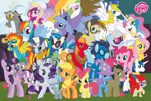 Poster Quadro My Little Pony Characters Su Europosters