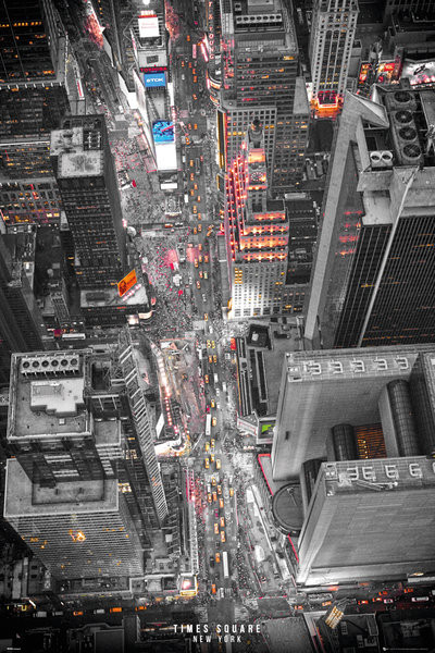 Poster, Quadro New York - Times Square Lights su Europosters