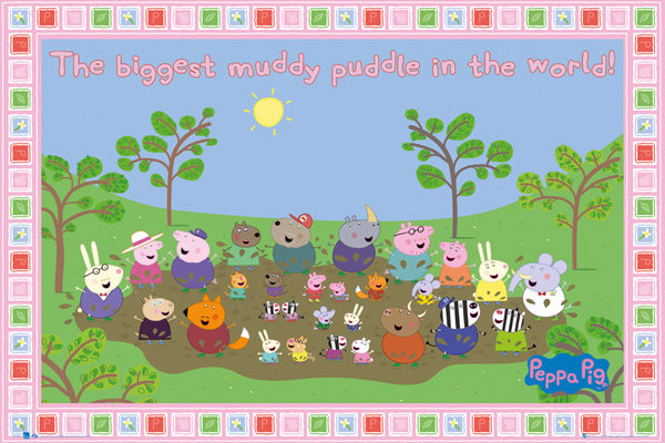 Peppa Pig Series Poster  Casa de peppa pig, Casa de peppa, Peppa pig  imagenes