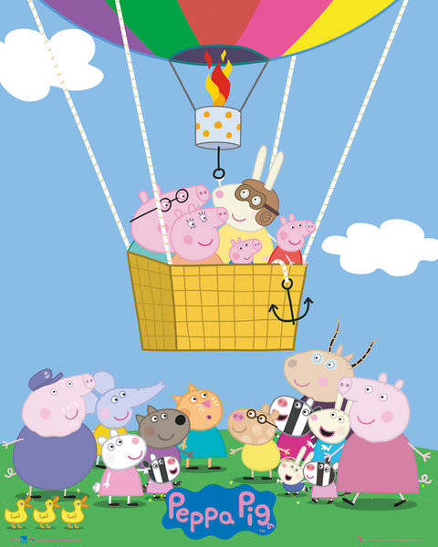 Poster, Quadro Peppa Pig - Super George su Europosters