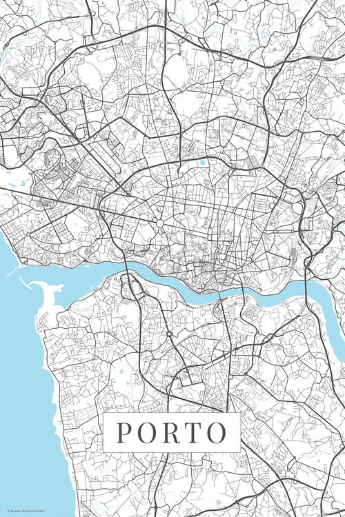 Carta da parati Porto white