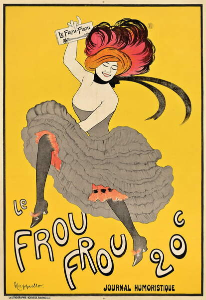 Poster Poster advertising the French journal 'Le Frou Frou'