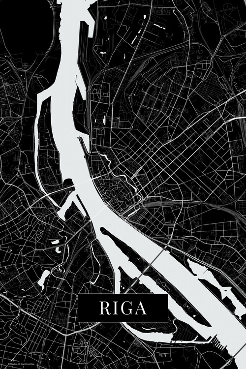 Carta da parati Riga black