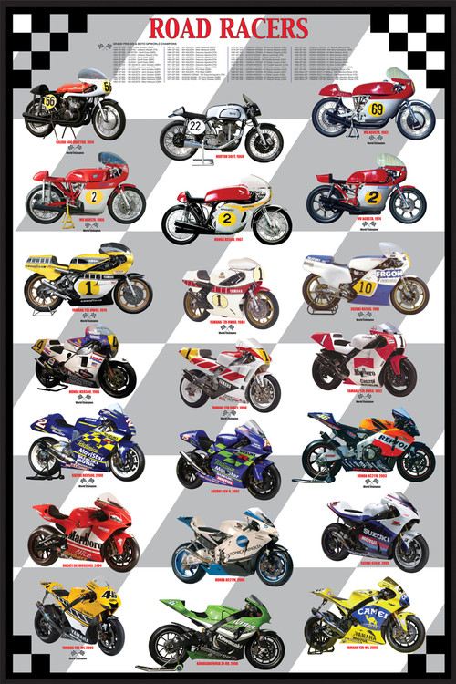 Plakat Road racers | Poster an der Wand | 3+1 GRATIS | Europosters
