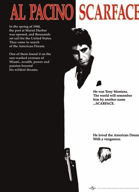 Poster, Quadro Scarface - movie su Europosters