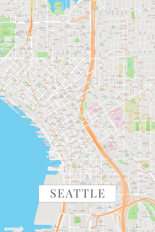 Carta da parati Seattle color