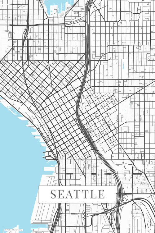 Fototapete Seattle white