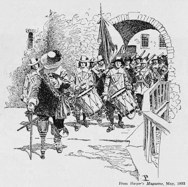 Poster Stuyvesant Surrendering Fort Amsterdam to the English,