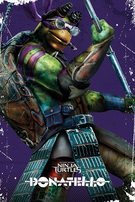 Poster, Quadro Tartarughe Ninja alla riscossa – Donatello su Europosters