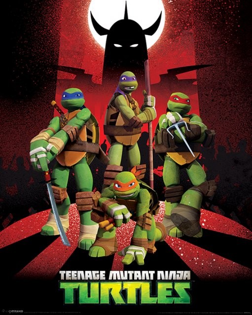 Poster, Quadro Tartarughe Ninja alla riscossa - Shredder Silhouette su  Europosters
