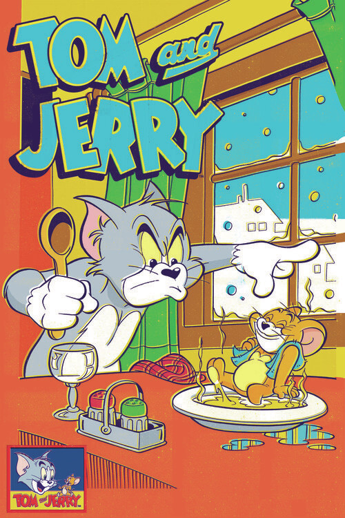Carta da parati Tom & Jerry - Comics Cover