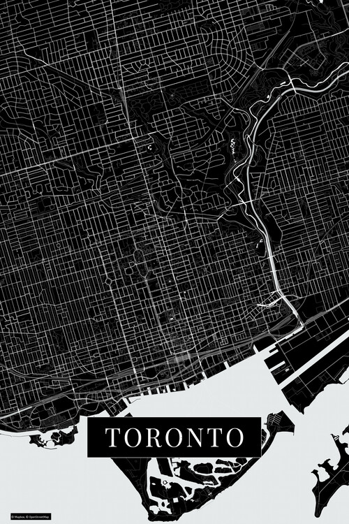 Carta da parati Toronto black