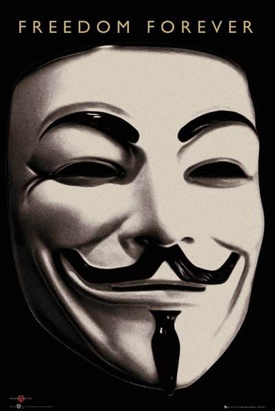 V For Vendetta Mask Poster Lamina Compra En Europosters Es