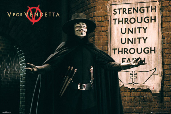 V For Vendetta Unity Poster Lamina Compra En Europosters Es