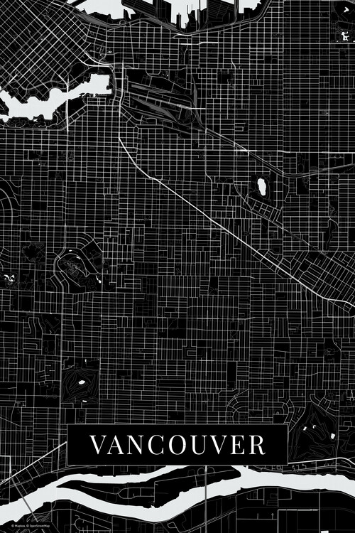 Carta da parati Vancouver black