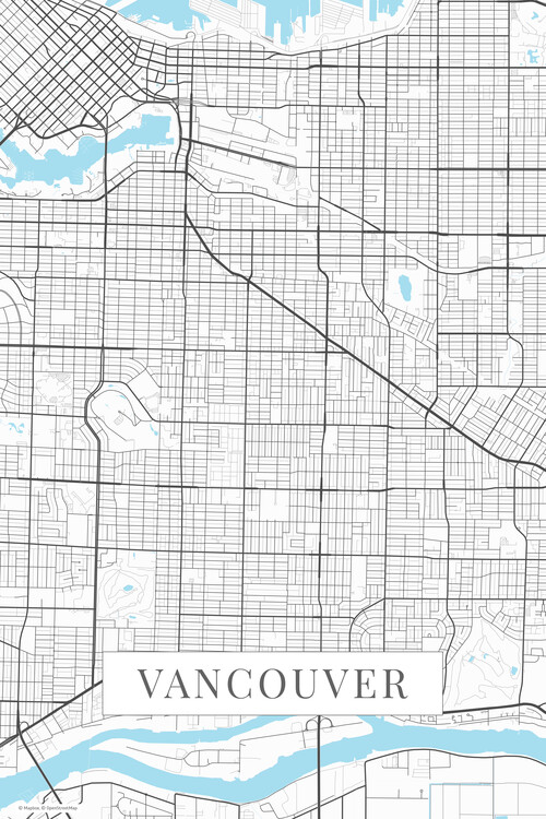 Fototapete Vancouver white