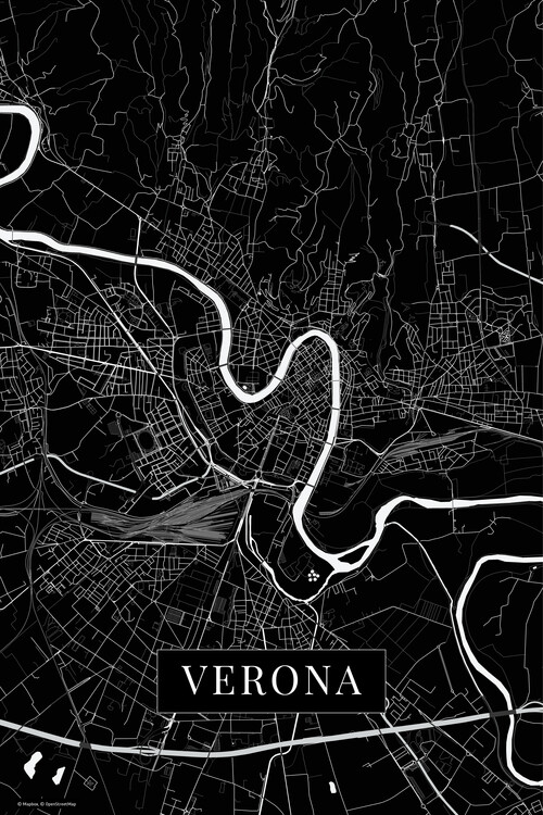Carta da parati Verona black