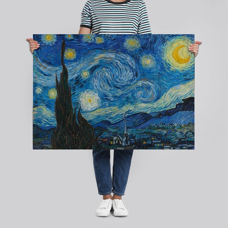 Poster, Quadro Vincent van Gogh - Notte stellata su Europosters