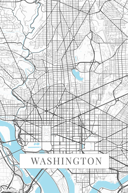 Fototapete Washington white