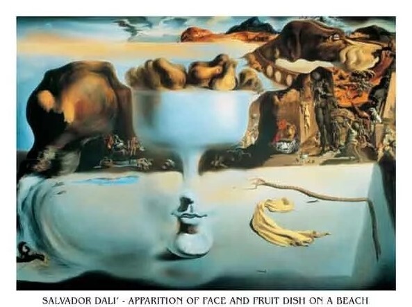 Apparition of Face and Fruit Dish on a Beach, 1938 Reproducere