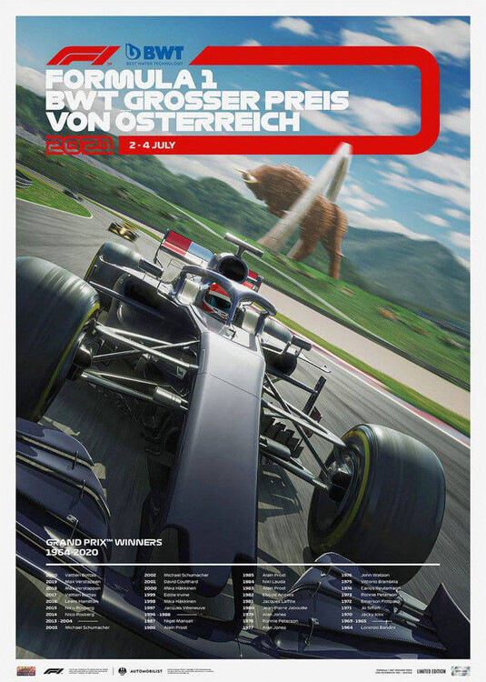 Imprimare de artă Formula 1 Bwt Grosser Preis Von Österreich 2021 - Limited Edition