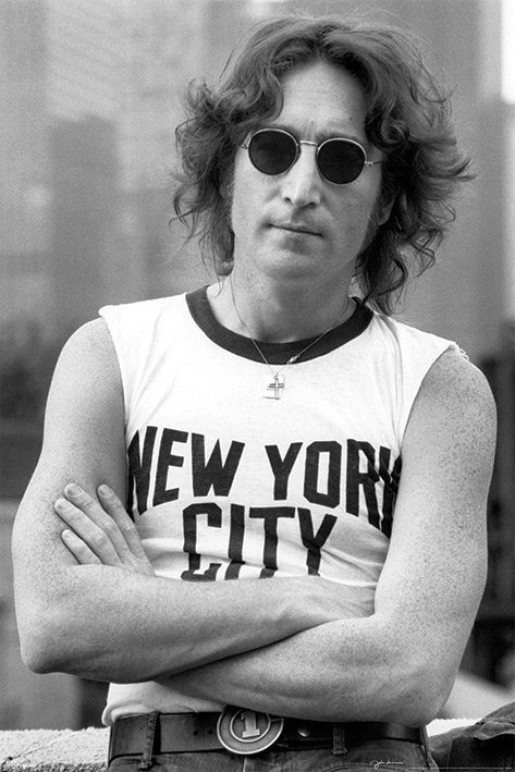 John Lennon - nyc bob gruen Poster
