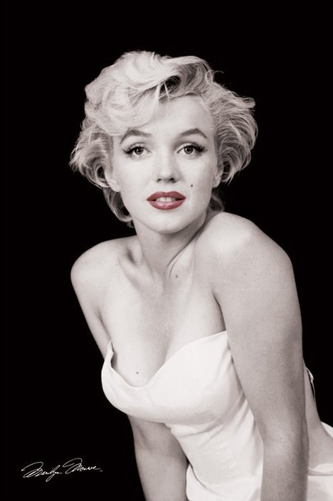 Marilyn Monroe - red lips Poster