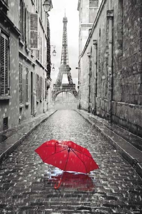 Poster Paris - Eiffel Tower Umbrella