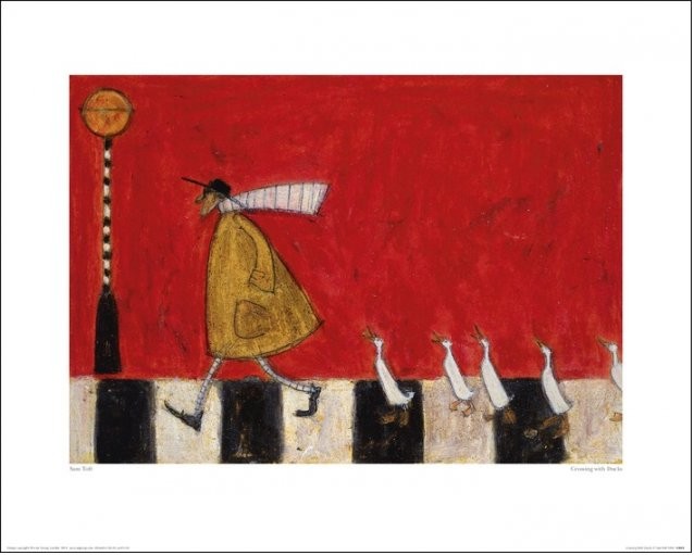 Sam Toft - Crossing With Ducks Reproducere