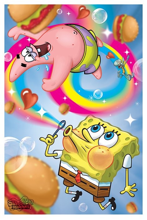 Spongebob Squarepants - Rainbow Poster