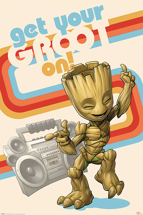 Guardians Of The Galaxy Get Your Groot On Plakat Poster Na Europosteri