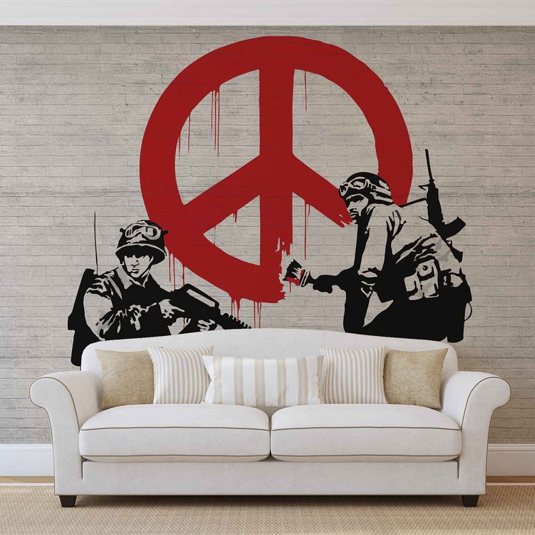 Banksy Graffiti Poster Mural, Papier peint  Acheter-le 