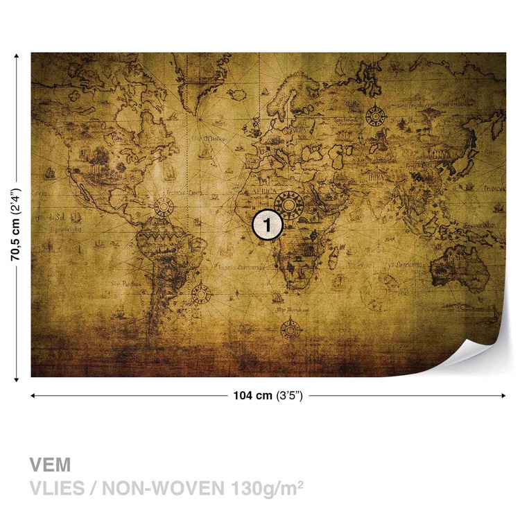 Carte du monde carte du monde historique sur papier peint ...