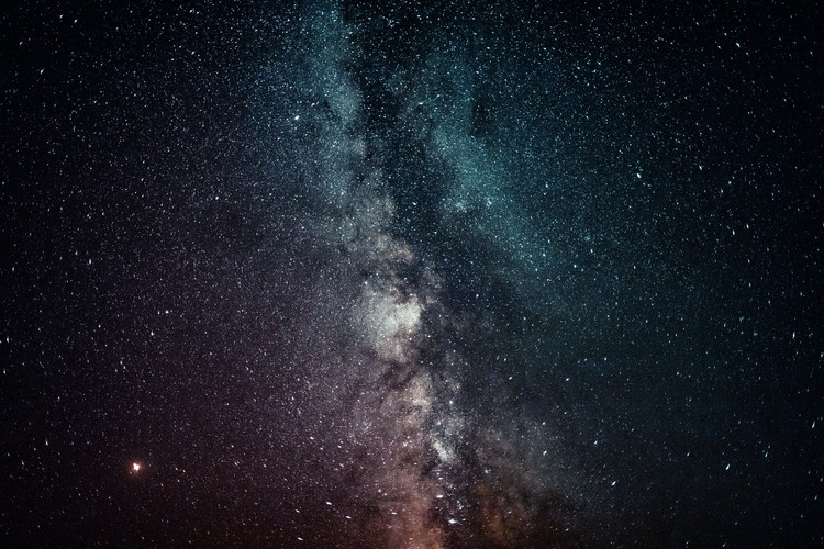 Details of Milky Way of St-Maria with red-blue graded III Poster Mural XXL