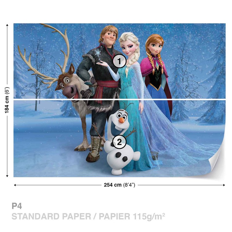 Nouveau Disney Frozen Anna & Olaf Coussin Bleu & Rose Bonhomme de neige