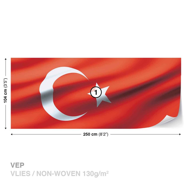 Poster Drapeau turc 