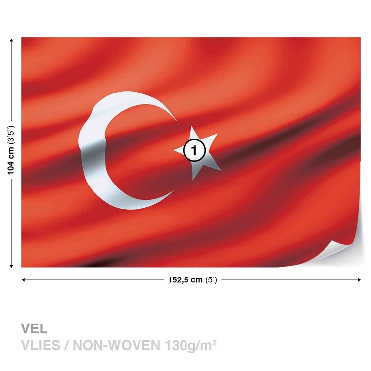 Drapeau Turquie Poster Mural XXL