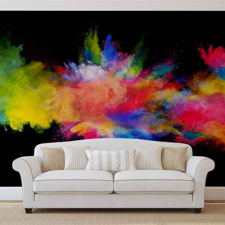 Explosion de couleur Poster Mural, Papier peint  Acheter 