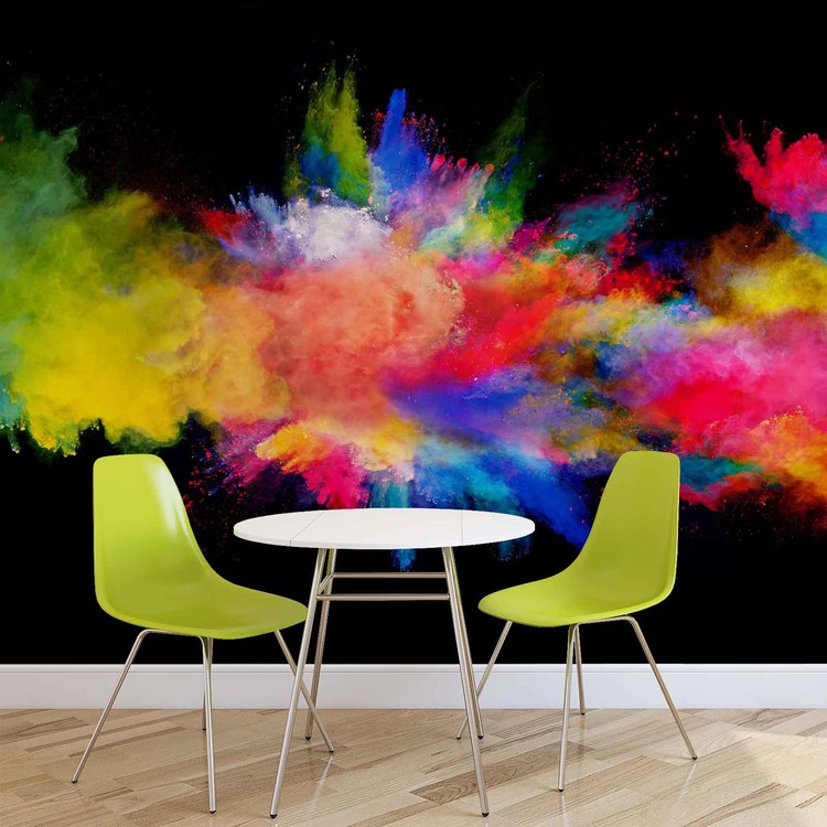 Explosion de couleur Poster Mural, Papier peint  Acheter 