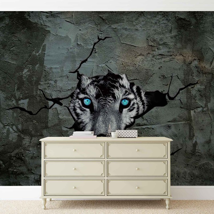 Jaguar Leopard 3D Poster Mural, Papier peint  Acheter-le 