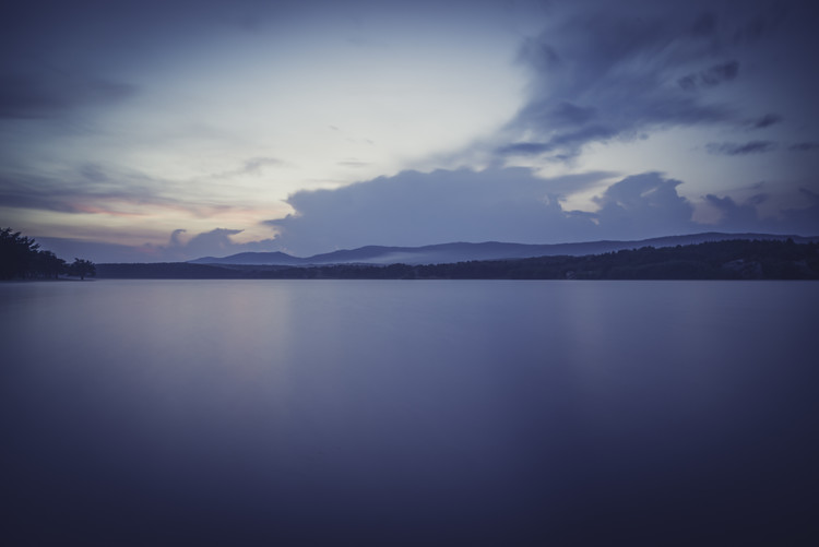 Landscapes of a big lake Poster Mural XXL