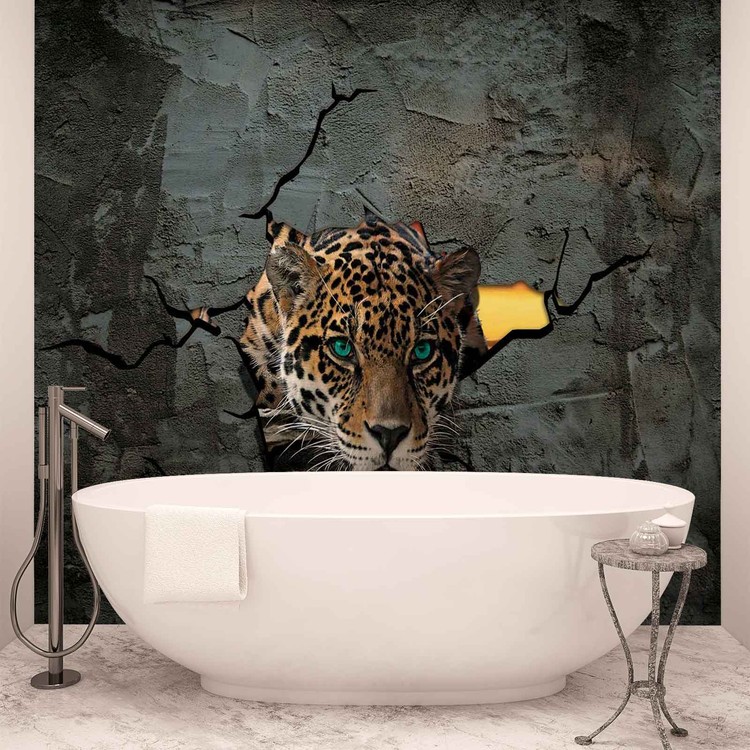 Leopard 3D Poster Mural, Papier peint  Acheter-le sur 