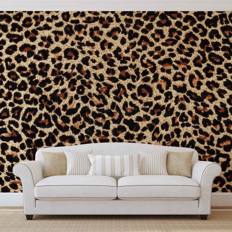 Leopard skin: custom animal wallpaper concept