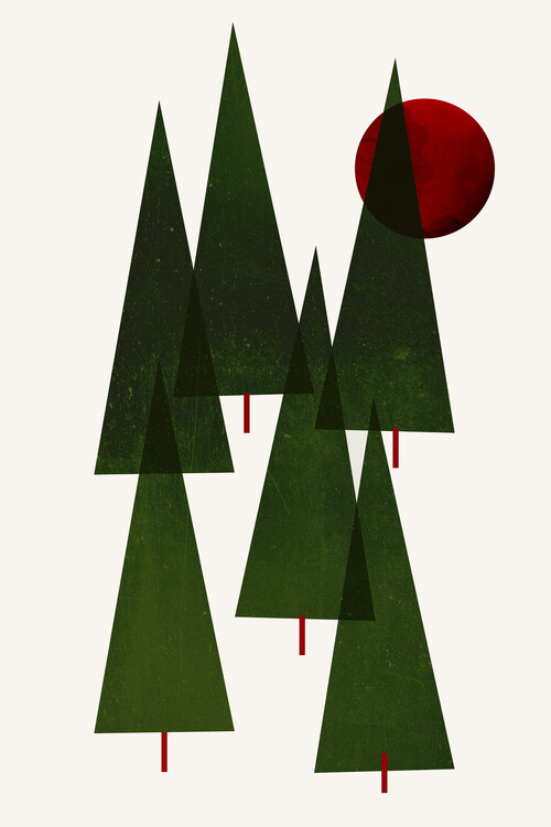 Papier peint Little Christmas Forrest