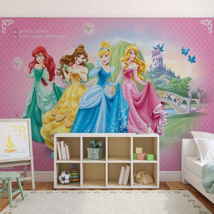 Affiche De Dessin Animé Princesse Disney, Château Imprimé, Cendrillon,  Royaume Magique, Peinture Sur Toile, Décor Mural Pour Chambre De Bébé Fille  - Peinture Et Calligraphie - AliExpress