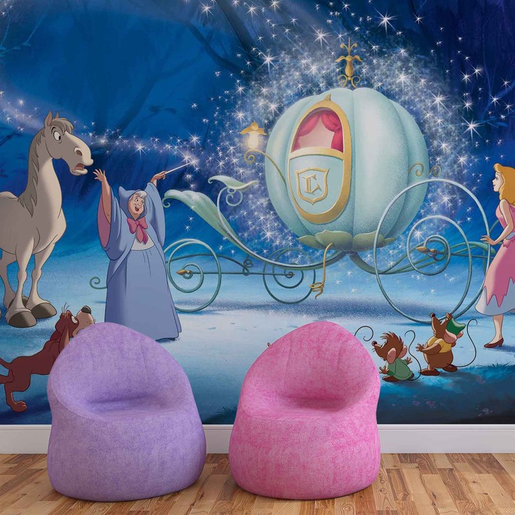 Affiche De Dessin Animé Princesse Disney, Château Imprimé, Cendrillon,  Royaume Magique, Peinture Sur Toile, Décor Mural Pour Chambre De Bébé Fille  - Peinture Et Calligraphie - AliExpress