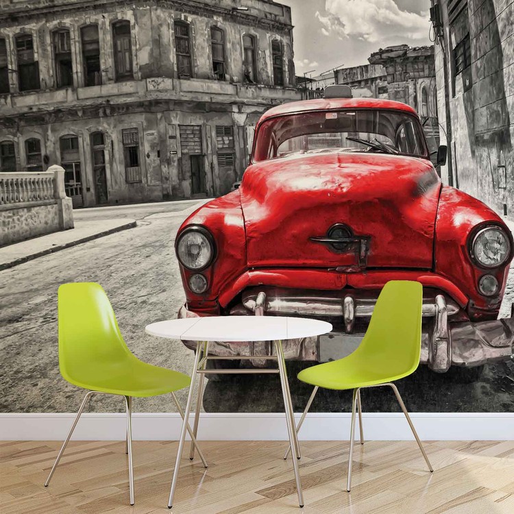 670 non tissé-Oldtimer cars papier peint Panorama Photo murale-Vintage Voiture