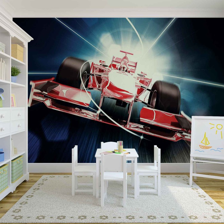 Voiture Formule 1 Rouge Poster Mural, Papier peint