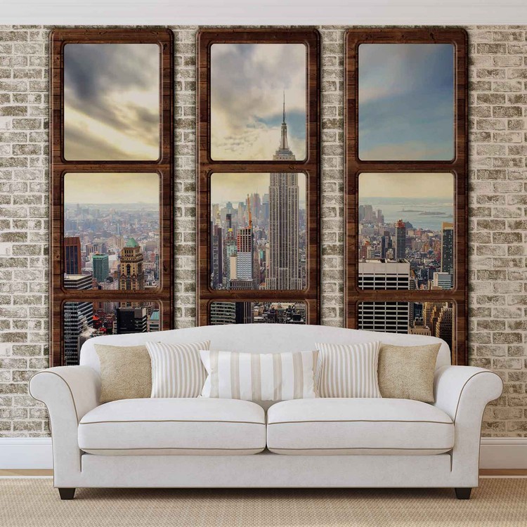 New York City Poster Mural, Papier peint
